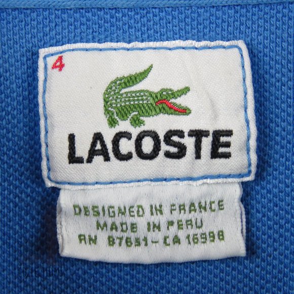 Men's Lacoste Large Crocodile Logo Polo - Picture 7 of 7